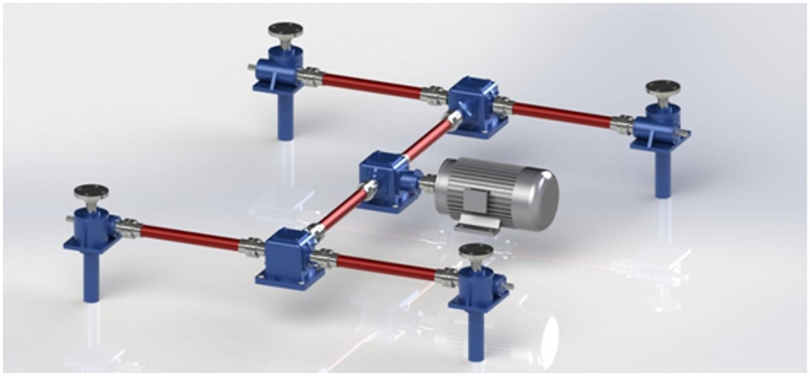升降機四臺聯動
