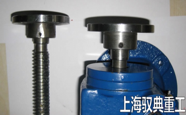 SWL絲桿升降機的頭部法蘭的可以旋轉嗎